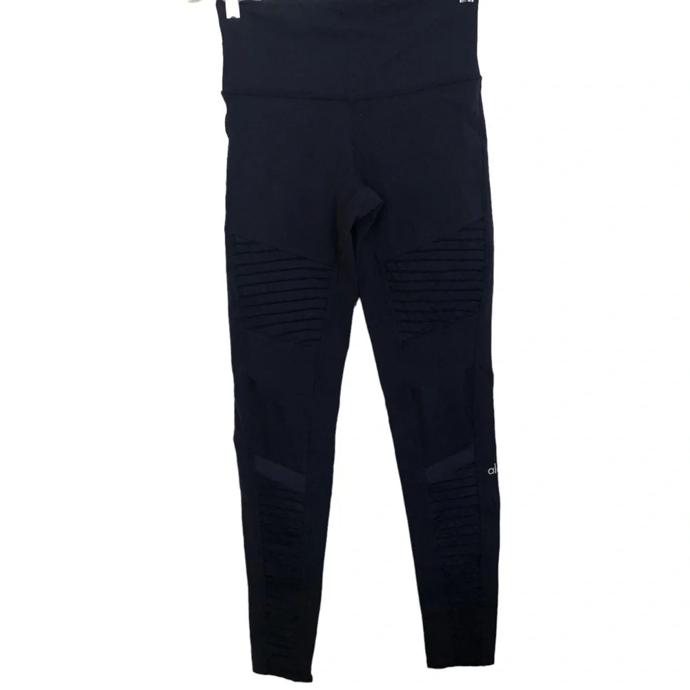 Alo YOGA High-Waist Moto Sport Leggings with Mesh Panels